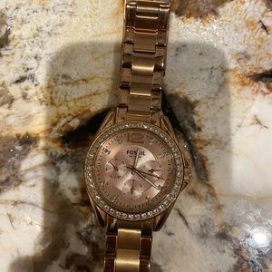 Authentic Rose Gold Fossil watch